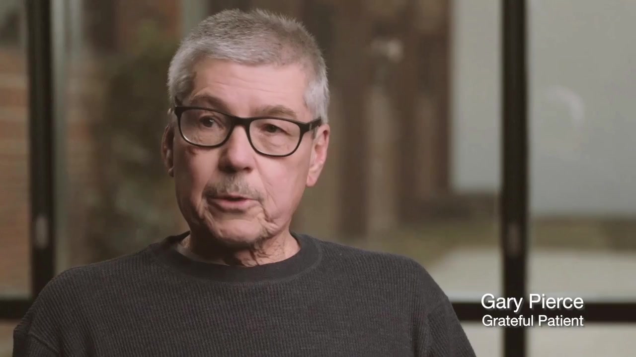 Gary Pierce, a grateful Wood County Hospital cancer patient